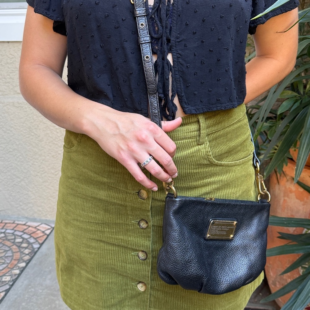 Vintage Black Marc by Marc Jacobs Pebble Leather Crossbody Bag